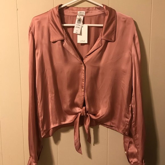 Aritzia Tops - Wilfred Tie-Front Blouse